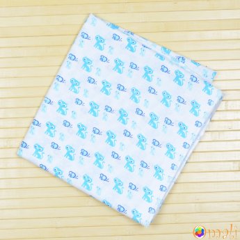 Пеленка ситцевая 95x100 тм «Omali» (котики голубые)