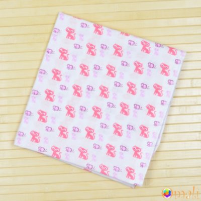 Пеленка ситцевая 95x100 тм «Omali» (котики розовые)