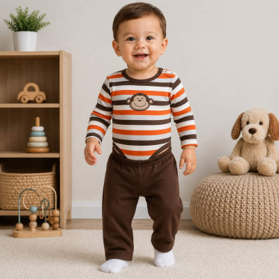 Комплект боді та штани Jumping Beans «Monkey», зріст 86 см