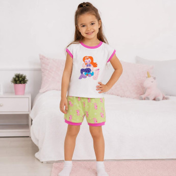 Комплект футболка та шорти BabyGAP Русалонька на дівчинку, зріст 105 см