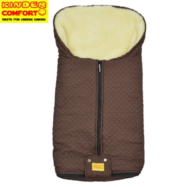 Конверт на овчине Kinder Comfort Arctic Fashion Dunkle Schokolade