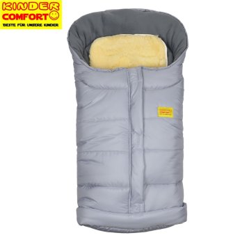 Конверт флисовый Kinder Comfort Vlies Premium Grau серый премиум, размер 56-92