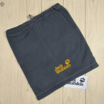 Флисовый бафф теплый шарф горловик Jack Wolfskin серый
