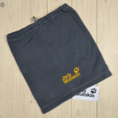 Флисовый бафф теплый шарф горловик Jack Wolfskin серый