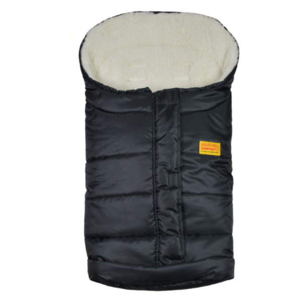 Конверт на овчине Kinder Comfort Arctic Schwarz чёрный, размер 56-92