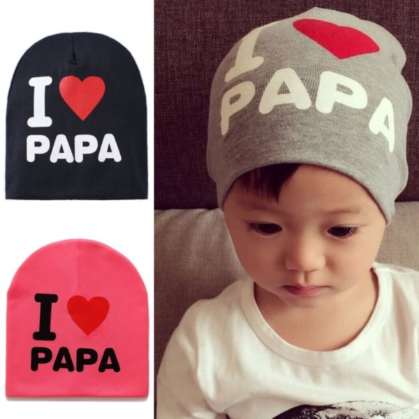 Детские шапочки «I Love Papa»