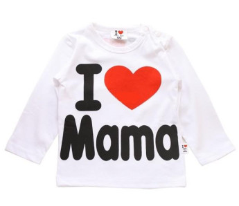 Реглан "I Love Mama" DS білий, зріст 90 см