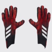 Вратарские перчатки Predator Pro красно-черные, размер 6