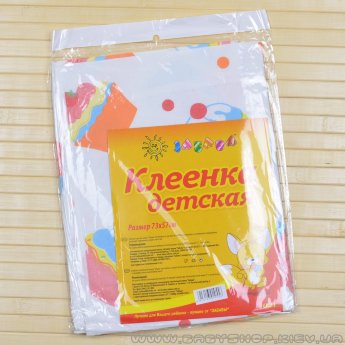 Непромокаемая клеёнка 73x57 тм «Забава» (белая с тортиками)