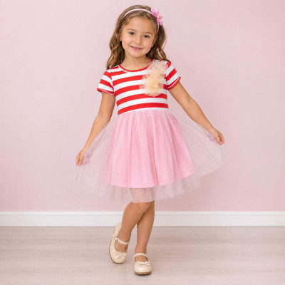 Сукня «Червона смужка» DS, зріст 100 см