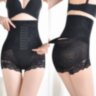Корректирующие трусы с корсетной вставкой 8816 чёрные, размер XL
