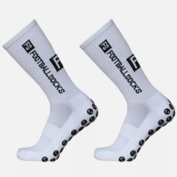 Шкарпетки футбольні антиковзкі Football Socks білі, розмір 38-44