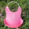 Слюнявчик с карманом Baby Bib розовый