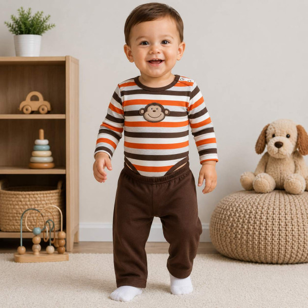 Комплект боді та штани Jumping Beans «Monkey», зріст 68 см