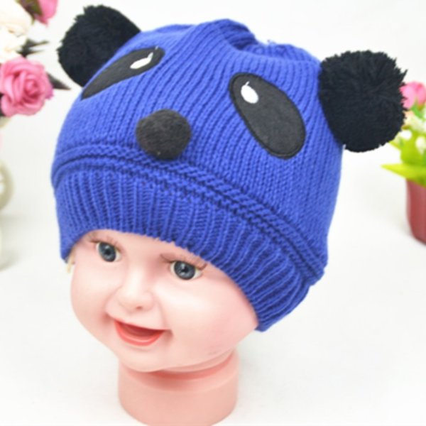 Дитяча шапочка "Panda" DS синя, розмір 44-50
