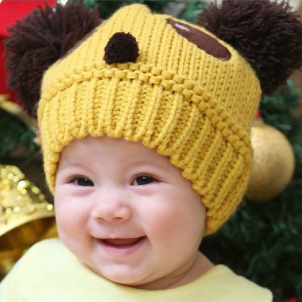 Дитяча шапочка "Panda" DS жовта, розмір 44-50