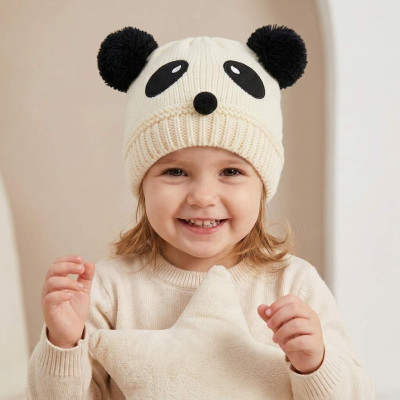 Дитяча шапочка "Panda" DS біла, розмір 44-50
