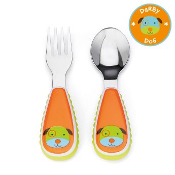 Ложка и вилка Skip Hop Zootensils Fork&Spoon Собачка