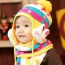 Набор шапочка и шарф Зайчики