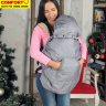 Слингонакидка утеплённая на флисе (Kinder Comfort серая)