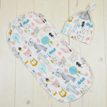 Евро пелёнка кокон для новорожденного Kinder Comfort модель 03, размер 56-62