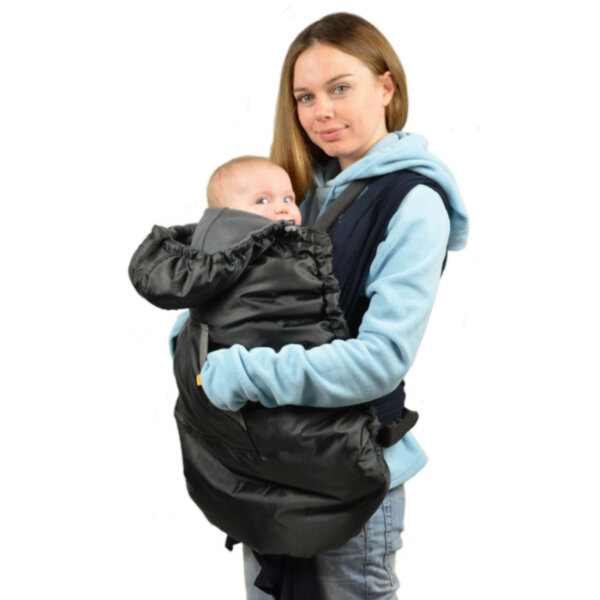 Слингонакидка утеплённая на флисе Kinder Comfort чёрная
