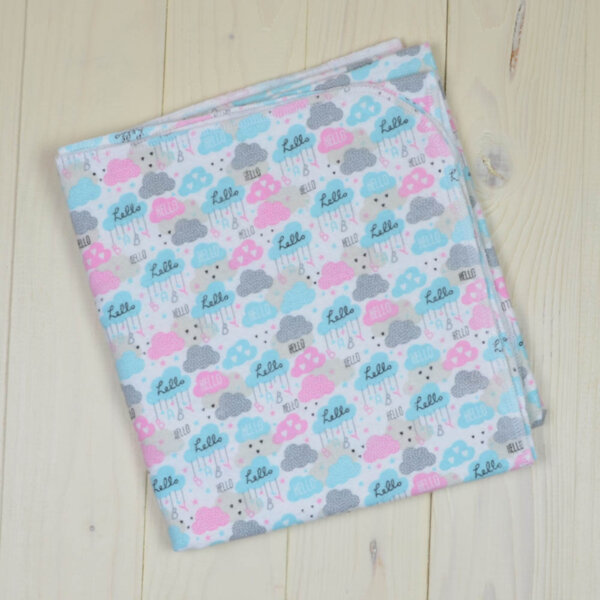 Пеленка фланелевая 90x100 Omali Hello Baby