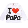 Реглан «I Love Papa» (белый)
